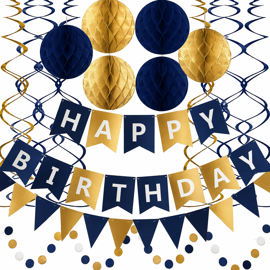 Dark Blue+Gold Luxury Theme
