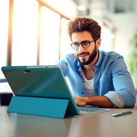 Penjualan Langsung Pabrik Tablet Android OEM Kustom 10.1 Inci Pulgadas Tablet Bisnis Dengan Pena dan Casing Keyboard