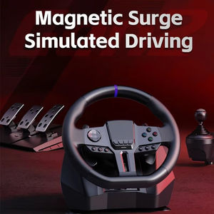 Factory Custom PC Computor Wired 900 Degree Gaming Racing Pedal and <strong>Steering</strong> <strong>Wheel</strong> <strong>Set</strong> for Games - Product Image 2
