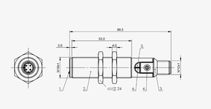 Sensor de Detección de Nivel y Objetos MT-BALLUFF BCS M18BBI3-PSC80D-S04K Tipo BCS00M8 con Roscas M18 - Product Image 2