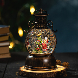 عيد الميلاد الزخرفية مضاءة المياه الثلوج الكرة الفوانيس الكريستال الكرة الكرة الكريسماس الثلوج العالم عيد الميلاد زينة المنزل - Product Image 5