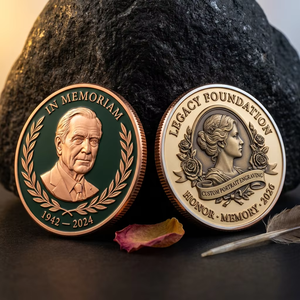 Moneda Conmemorativa Personalizada de Metal Fundido a Presión de Alta Calidad, Retrato 3D Personalizado, Grabado Conmemorativo, Recuerdo - Product Image 1