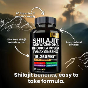 OEM Groothandel Shilajit <span class=keywords><strong>Capsules</strong></span> Ashwagandha Shilajit Harsenextract Rhodiola Rosea Panax Ginseng Supplement <span class=keywords><strong>Capsules</strong></span> Volwassenen - Product Image 2