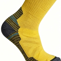 Chaussettes de randonnée à compression avec logo personnalisé, chaussettes de course à pied et de cyclisme épaisses et rembourrées en nylon et élasthanne, unisexes, colorées