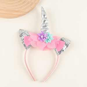 Serre-tête <span class=keywords><strong>Licorne</strong></span> Dessin Animé Tendance pour Enfants – Accessoire Cheveux Mignon pour Fêtes et Cérémonies - Product Image 1