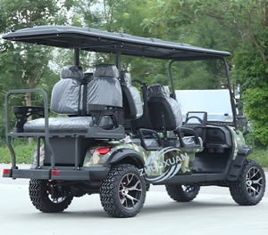 Voiturette de golf électrique de luxe camouflage 6 places, design tout-terrain pour le tourisme extérieur, les navettes de station balnéaire et le transfert des invités - Product Image 3