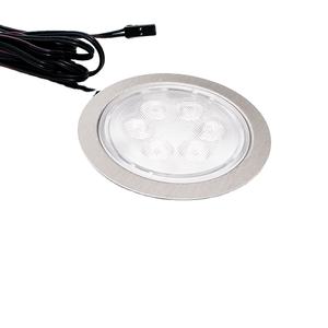 Luces LED para Debajo del Gabinete con Acabado de Acero Inoxidable y Lente de Plástico PC Resistente a los Rayos UV, Garantía de 5 Años - Product Image 1