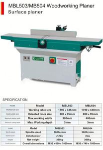 New Heavy-Duty Double Side Planer 400mm Planing - Product Image 6