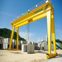 Grue portique à double poutre de 16 tonnes, portée de 22 m, hauteur de levage de 6 m, certifiée CE, pour conteneurs et quais