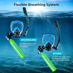 GOYOJO - Juego de 2 Cilindros de Oxígeno Mini de Aluminio de 0.5L, Sistema de Respiración Subacuática para Buceo, AA28509, Portátil, Más Vendido - Product Image 3