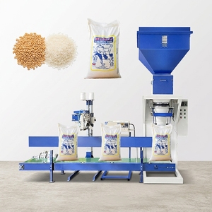 Machine d'emballage facile à utiliser pour 5kg, 20kg, 25kg, 50kg de haricots, riz, blé, noix, aliments pour animaux de compagnie, granulés de plastique et maïs - Product Image 1