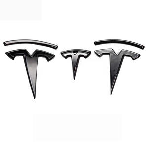 Pièces automobiles de haute qualité pour le logo de la plaque de nom du capot avant, <span class=keywords><strong>emblème</strong></span> pour <span class=keywords><strong>Tesla</strong></span> Model 3 - Product Image 1