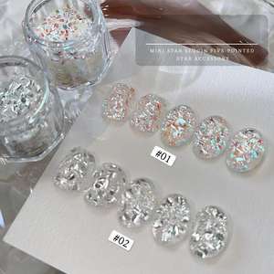 Material de lentejuelas Decoración de uñas Aurora Sirena Efecto Polvo de uñas Copos holográficos Paillettes Brillo de uñas Sparkles Lentejuelas - Product Image 1