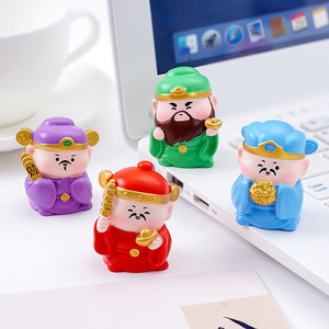 Figurine du Dieu de <span class=keywords><strong>la</strong></span> Richesse à cinq voies porte-bonheur pour le Nouvel An et le Festival du Printemps, accessoires décoratifs DIY pour bureau et voiture - Product Image 3