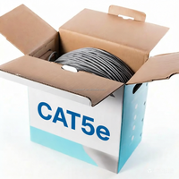 Kabel Koaksial Cat 5E Jaket TPU Impedansi 100 untuk Internet/LAN/Komputer/Patch/Kabel/Router/Modem Switch/Gaming