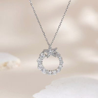 Collana con Pendente in Oro Bianco 18K con Diamante Coltivato in Laboratorio, Goccia Starlight, Elegante, Regolabile, Gioiello Raffinato da Donna, Charm Delicato
