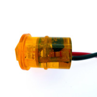 1 número Led 0,75 pulgadas anber luz de posición lateral de camión redondo para remolque RV 10-30V lámpara de cuerpo de camión DOT otros accesorios de luz de coche