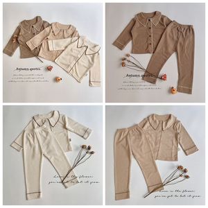 Nuevos Conjuntos de Pijamas Personalizados para Bebés, Sudadera de Manga Larga, Traje para <span class=keywords><strong>Niña</strong></span>, <span class=keywords><strong>Ropa</strong></span> de Bebé Sólida - Product Image 2