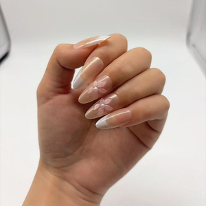 <span class=keywords><strong>Faux</strong></span> <span class=keywords><strong>Ongles</strong></span> Détachables 3D Perle Fleur Style Français Classique Blanc, 24 Pièces, Vente Chaude Transfrontalière - Product Image 3