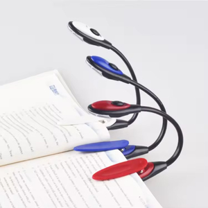 Clip inteligente portátil en <span class=keywords><strong>luz</strong></span> de lectura de libros Led de regalo de promoción alimentada por batería Flexible - Product Image 1