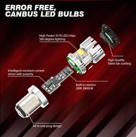 Ampoules LED CANBUS de haute qualité 1156 1157 7440 7443 3157 avec capot 28W 1500LM Anti-Hyper Flash et sans erreur pour ampoule de signalisation automobile