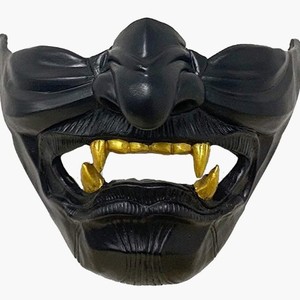Masque demi-visage Ghost of Tsushima, accessoire de cosplay pour fête d'Halloween, accessoire de costume de samouraï, cadeau pour hommes et femmes - Product Image 5