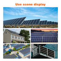 100W BI PV Double verre demi-coupe cellule de panneau solaire de balcon Bifacial