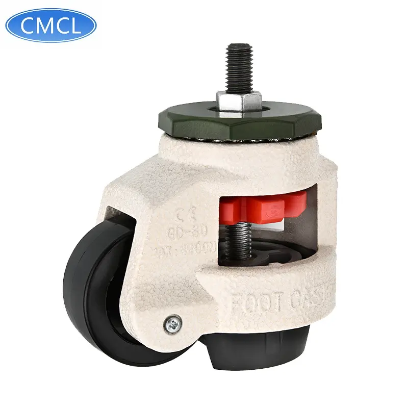 عجلات مرنة قابلة للتعديل CMCL عجلات مسطحة GD60S Castor Footmaster GD80F