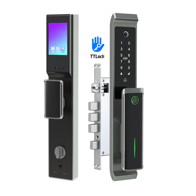 TTlock Automatic Camera Door Smart Lock with HD Screen for Home and Apartment Doors
