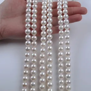 Wholesale 10-11mm A-3A Loose Natural Freshwater Edison Round Pearl Beads For Jewelry Making