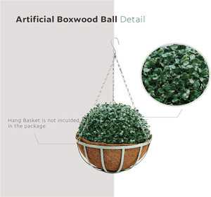 decoración del hogar árbol topiario bola/colgante cubierta <span class=keywords><strong>de</strong></span> hierba jardín casa <span class=keywords><strong>de</strong></span> la fiesta decoración <span class=keywords><strong>de</strong></span> la <span class=keywords><strong>boda</strong></span> <span class=keywords><strong>de</strong></span> DIY arte - Product Image 2