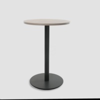 Nouvelle conception de table de bar ronde contemporaine moderne en aluminium et acier pour bar à domicile et usage commercial