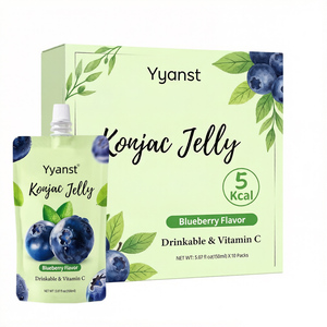 Extractos orgánicos naturales con sabor a arándano de marca privada para el control del peso corporal, gelatina de konjac baja en calorías para adelgazar y quemar grasa. - Product Image 1