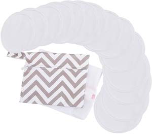 Yumuşak bambu hemşirelik göğüs pedleri yıkanabilir emzirme ped annelik makinesi için yıkanabilir ile çamaşır torbası - Product Image 4