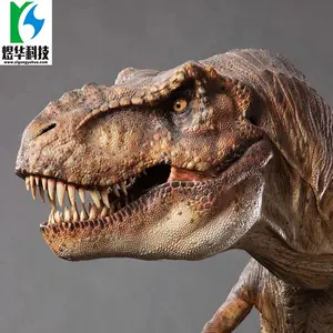 3D Kích thước cuộc sống thực tế cử động khủng long đầu di chuyển cho tường