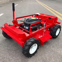 Tondeuse robotisée industrielle nouvelle conception à chenilles, tondeuse à gazon automatique sans fil, tondeuse à pente tout-terrain à essence