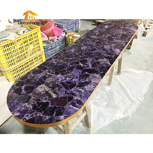 Magnifique <span class=keywords><strong>table</strong></span> <span class=keywords><strong>basse</strong></span>/de finition en agate améthyste et marbre pour salons - Product Image 5
