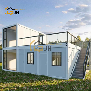 현대식 표준 조립식 이동식 40피트 접이식 확장형 철제 컨테이너 하우스 이동식 소형 주택 2~3베드룸 작업실 - Product Image 2