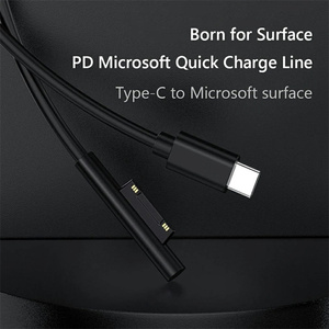 Adaptateur chargeur d'<span class=keywords><strong>alimentation</strong></span> USB type C 1.5m 65W 15V 3A PD câble de charge rapide pour Microsoft <span class=keywords><strong>Surface</strong></span> <span class=keywords><strong>Pro</strong></span> 7/6/5/4/3 livre/livre 2 - Product Image 3
