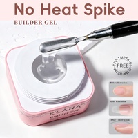 KLANA Gel de construction multifonction nude, gel à ongles marque privée disponible, ensemble de gel à ongles anti-casse pour extension 15g 30g 60g