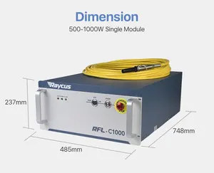 Source laser à fibre Raycus 1000w 1500w 2000w Pièces d'équipement de soudage laser Source laser Raycus