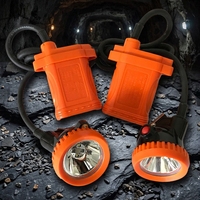 Lámpara de Casco de Minería de Seguridad Recargable LED de Alta Potencia PLC, Larga Duración de la Batería, 18-20h de Tiempo de Descarga para Minería de Carbón en Ambientes Peligrosos