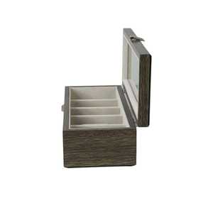 Caja de Madera Gris de Lujo Rectangular Ecológica Hecha a Mano de Alta Calidad para Almacenamiento de 5 Relojes, Organizador de Relojes, Exhibidor para Coleccionistas - Product Image 6