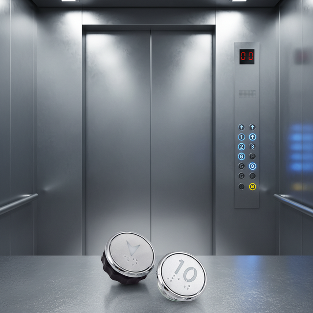 For Stainless Steel Villa & Hotel Elevator Buttons with Modern Design and 3D Model Design Convenient for the Blind to Use