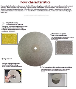 Grit1500 钻石涂层 8 英寸 X 1/2 英寸平面磨轮 珠宝研磨盘 钻石抛光盘 用于宝石玻璃 - Product Image 5