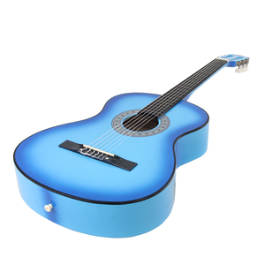 Guitare classique acoustique colorée de 38 pouces en bois de tilleul pour adolescents - Product Image 5