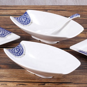 Placas rectangulares de melamina con impresión personalizada de grado alimenticio irrompible para hoteles y restaurantes - Product Image 2