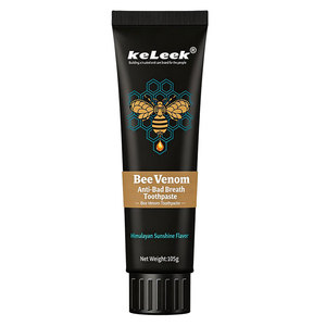 Dentifrice Bio en Gros KeLeek au Venin d'Abeille <span class=keywords><strong>Anti</strong></span>-<span class=keywords><strong>Mauvaise</strong></span> <span class=keywords><strong>Haleine</strong></span> 12H <span class=keywords><strong>Haleine</strong></span> Fraîche Saveur Soleil de l'Himalaya Nettoyage en Profondeur Usage Domestique - Product Image 1