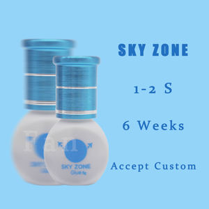 Toptan profesyonel 1S kuru gökyüzü bölge S + sıvı kirpik tutkal uzatma kore su geçirmez özel etiket yapıştırıcı tutkal - Product Image 2