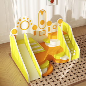 Set di giochi per neonati con scivolo per bambini e strutture per arrampicata morbide tema Bus per interni a casa o centro commerciale aree giochi - Product Image 2